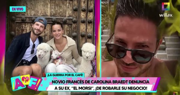 Novio francés de Carolina Braedt acusa a Bruno Vega, ‘Morsi’, de robarle negocio a la influencer