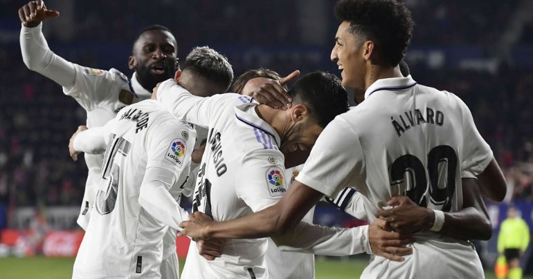 Real Madrid venció 2-0 al Osasuna por la Liga Santander de España