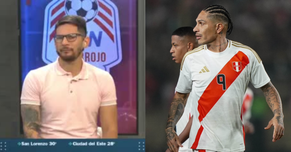 Periodista paraguayo se burló de Paolo Guerrero tras empate en amistoso: "Entró con 58 años"