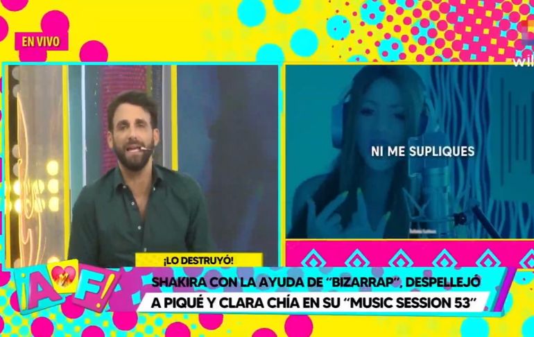Rodrigo González sobre canción de Shakira: “Un minuto de silencio para Piqué y Clara Chía”