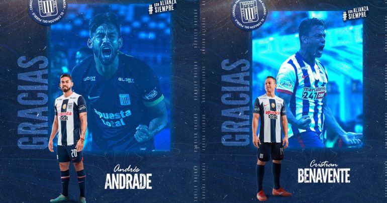 ¡La purga continúa! Alianza Lima oficializó las salidas de Cristian Benavente y Andrés Andrade