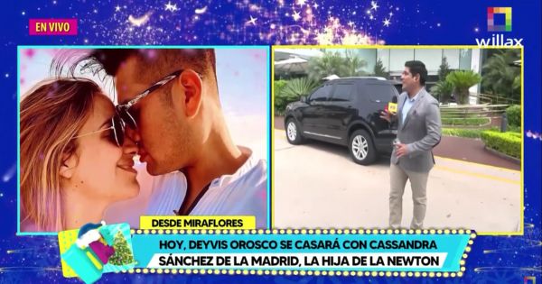 Portada: Deyvis Orosco y Cassandra Sánchez De Lamadrid se casan este jueves: entérate de todos los detalles