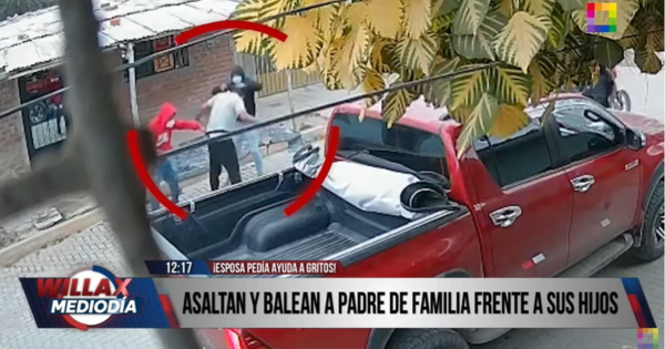 Piura: delincuentes asaltan y balean a hombre frente a su familia