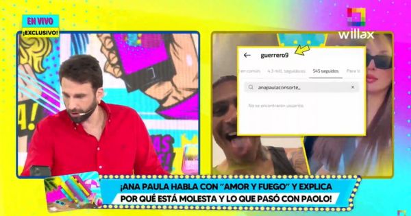 Paolo Guerrero acepta que dejó de seguir a Ana Paula Consorte: "Fue por un problema interno"