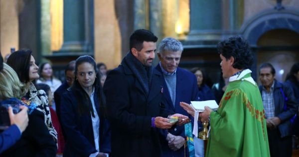 Stefano Peschiera asistió a la iglesia Las Nazarenas tras ganar medalla de bronce en París 2024