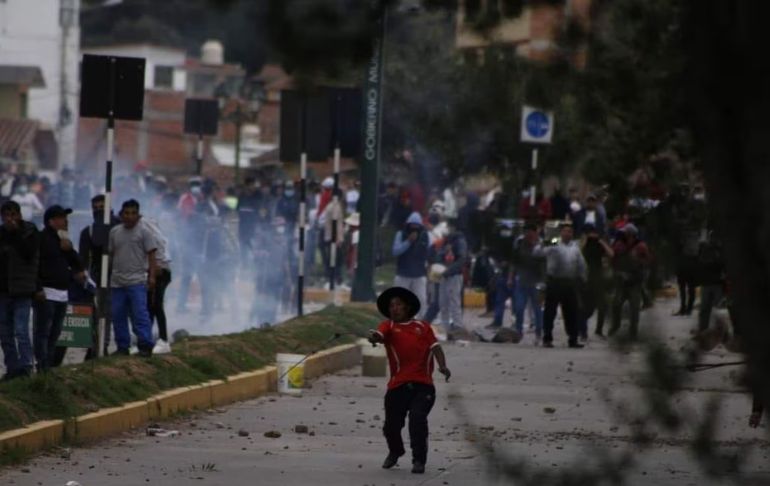 ¡Tensión en Cusco! Enfrentamientos dejan hasta el momento un fallecido y 34 heridos