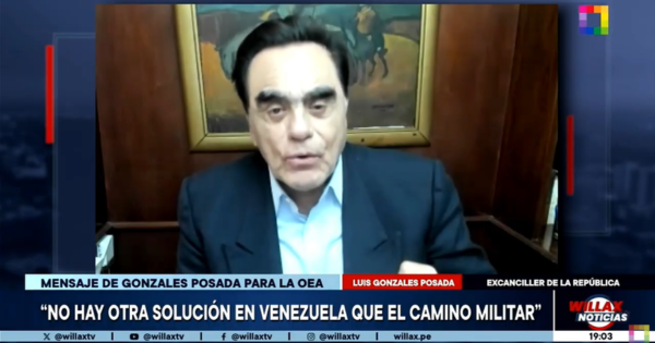 Gonzales Posada sobre situación en Venezuela: "No hay otra solución que el camino militar"