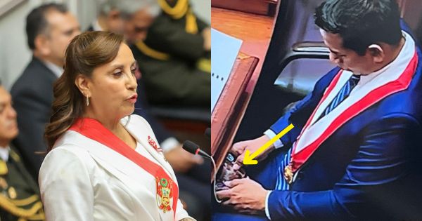 Elvis Vergara: congresista es captado jugando durante mensaje a la Nación de Dina Boluarte