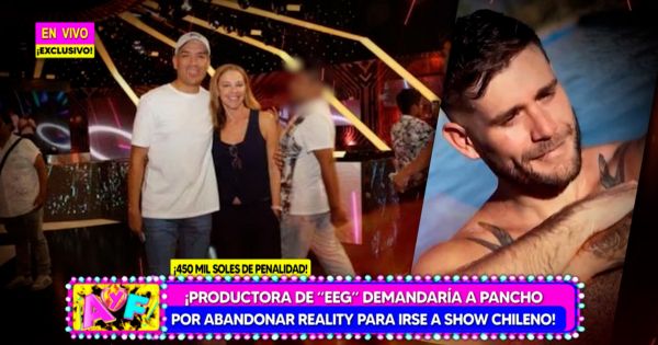 Portada: Pancho Rodríguez: productora de EEG lo demandaría por abandonar reality para irse a show chileno