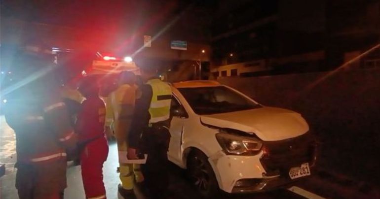 SMP: dos mujeres heridas en cuádruple choque en la Panamericana Norte