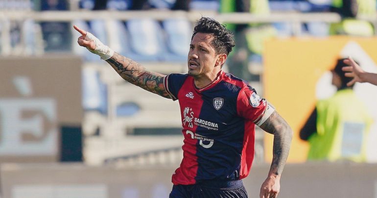 ¡Figura! Con dos goles de Gianluca Lapadula, Cagliari goleó por 4-1 a Ascoli