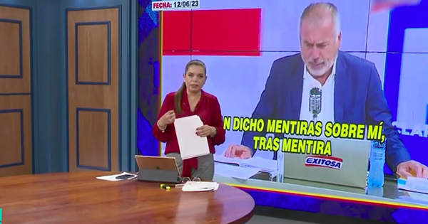 Portada: Milagros Leiva: "Hemos mencionado a Nicolás Lúcar porque su nombre está en carpetas fiscales"