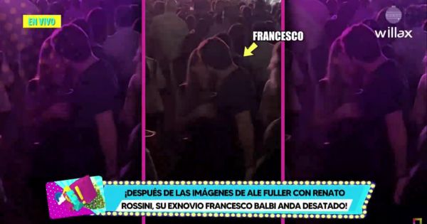 Francesco Balbi disfruta de su soltería y es captado con una joven en concierto