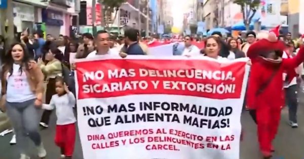 Gamarra: empresarios marchan ante incremento de delincuencia