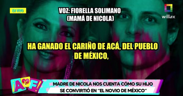 Mamá de Nicola Porcella sobre su hijo: "Es un ganador, ha ganado el cariño de México"