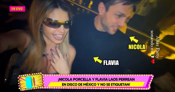 Portada: Flavia Laos y Nicola Porcella bailaron 'pegadito' en discoteca de México