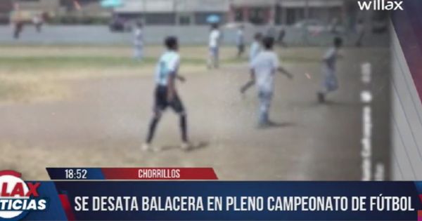 Terror en Chorrillos: feroz balacera se desata mientras menores jugaban fútbol