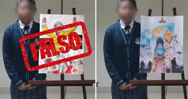 ¡Lamentable! Distorsionan pintura de niña que representará al Perú en concurso internacional