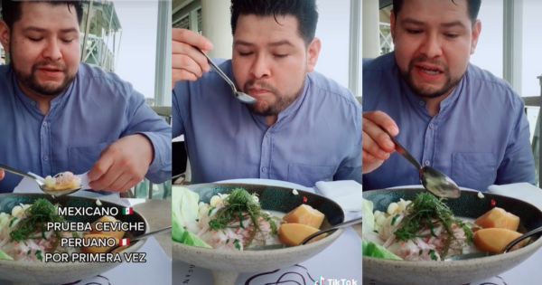 Mexicano degusta ceviche por primera vez: "Nunca había probado algo así"