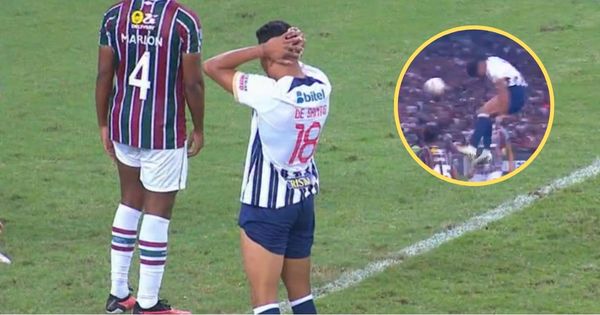 De Santis y su lamentable cabezazo que le negó el empate a Alianza Lima ante Fluminense [VIDEO]