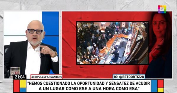 Beto Ortiz sobre incidente de Patricia Chirinos en bar de Barranco: "No necesita ir a un sitio como ese"