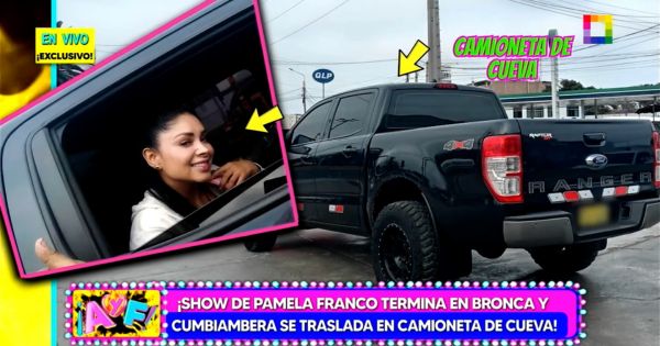 Portada: Pamela Franco ahora se traslada en la camioneta de Christian Cueva y Pamela López