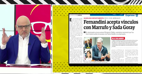 Beto Ortiz: "Mientras ocurrían las reuniones de Mauricio Fernandini, yo me estaba yendo de un país gobernado por corruptos"
