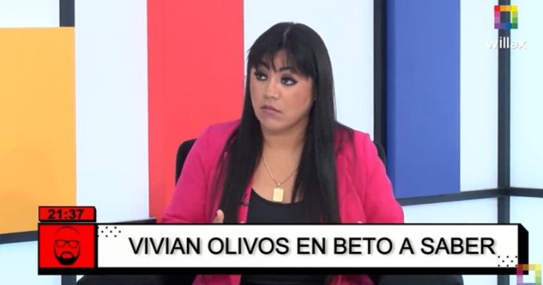 Vivian Olivos: "No nos gusta Dina Boluarte, pero es lo que teníamos"
