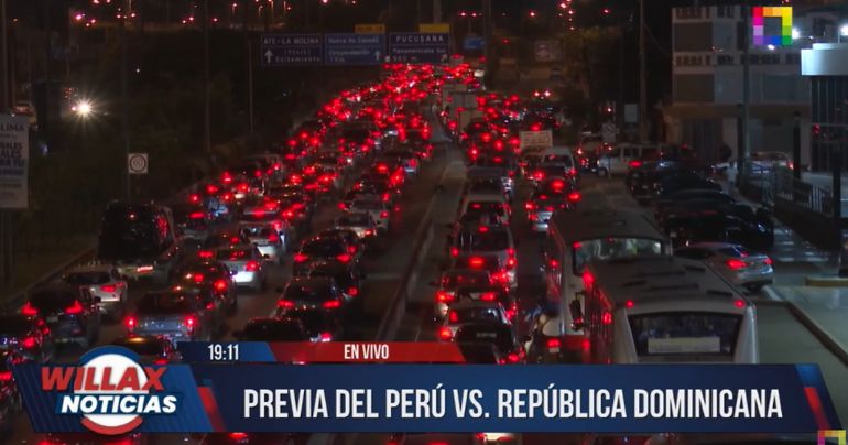 Perú vs. República Dominicana: tráfico colapsa en la avenida Javier Prado