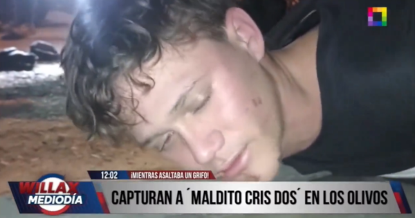 Los Olivos: capturan a venezolano, autodenominado 'Maldito Cris 2', cuando asaltaba grifo