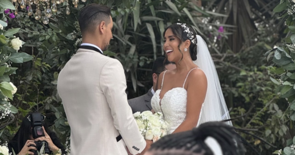 Melissa Paredes y Anthony Aranda contrajeron matrimonio este sábado en Pachacámac