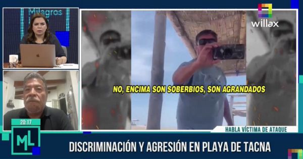 Portada: Víctima que sufrió agresión en playa de Tacna: "Me noquearon con una patada en la cara"