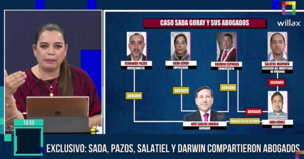 Sada Goray, Fernando Pazos, Salatiel Marrufo y Darwin Espinoza compartieron abogados