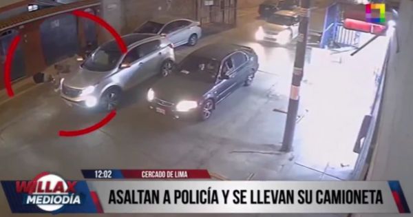 Cercado de Lima: ladrones asaltan a efectivo policial, se llevan su camioneta y lo extorsionan