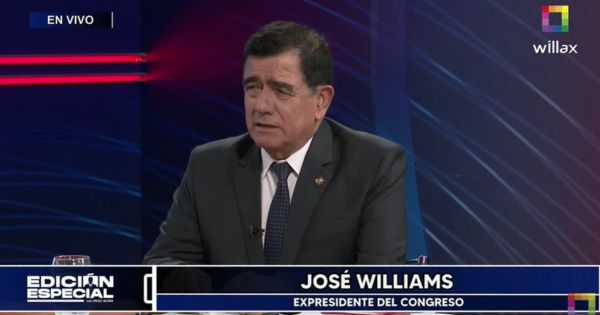 José Williams: "Alejandro Soto tiene que seguir en la presidencia del Congreso"