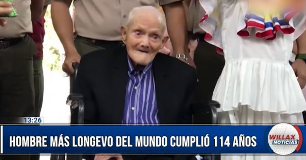 Hombre más longevo del mundo cumplió 114 años (VIDEO)