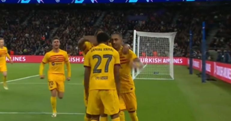PSG vs. Barcelona: Raphinha anotó para el cuadro español silenciando el Parque de los Príncipes
