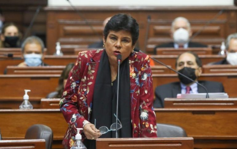 Norma Yarrow tras inhabilitación de Freddy Díaz: “Ejemplar sanción que el Pleno deberá ratificar”
