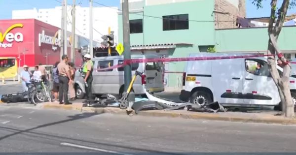Pueblo Libre: un fallecido y dos heridos tras cuádruple choque en avenida Sucre