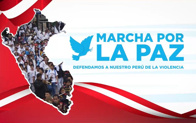 Marcha por la paz será este martes 3 de enero