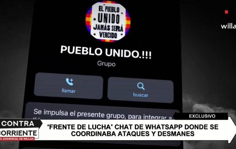 Investigan grupo de chat 'Frente de Lucha', integrado por Guillermo Bermejo y Roberto Sánchez