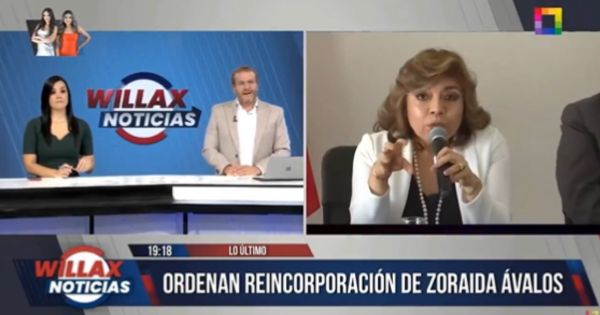 Portada: Augusto Thorndike sobre reincorporación de Zoraida Ávalos: "La Junta de Fiscales Supremos ya sumó un voto más para los intereses caviares"