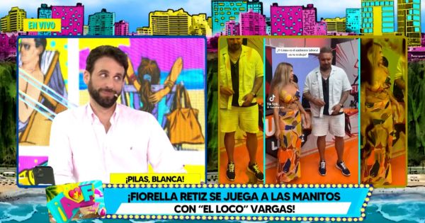 Fiorella Retiz se juega de manos con 'Loco' Vargas y Rodrigo González advierte: "Pilas, Blanca"