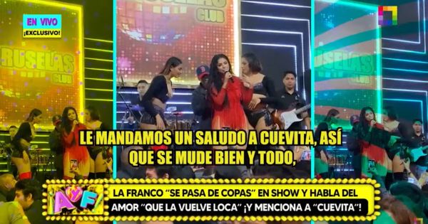 Portada: Pamela Franco le manda saludo a Christian Cueva en concierto: "Que se mude bien"