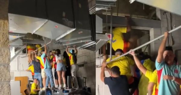 Portada: Copa América 2024: hinchas colombianos ingresaron al estadio por los conductos de ventilación