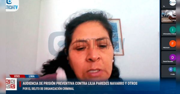 Lilia Paredes: este jueves continuará audiencia de prisión preventiva contra exprimera dama
