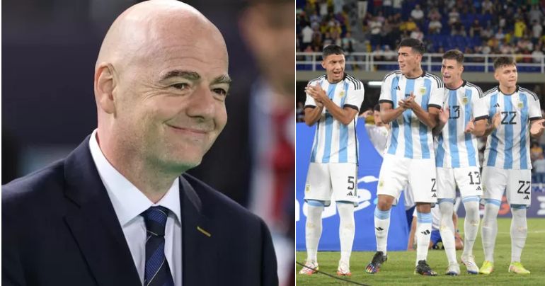 Presidente de la FIFA confirmó la postulación de Argentina para ser sede del Mundial sub-20 2023