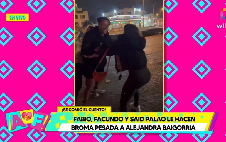 Fabio Agostini, Facundo y Said Palao le hacen broma a Alejandra Baigorria: chicos reality se 'agarraron a golpes'