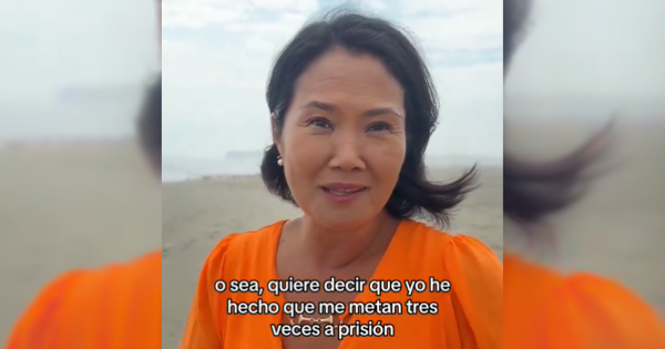 Keiko Fujimori recurre al sarcasmo ante frase '¡Keiko tiene la culpa!': "O sea, hice que me metan a prisión tres veces"