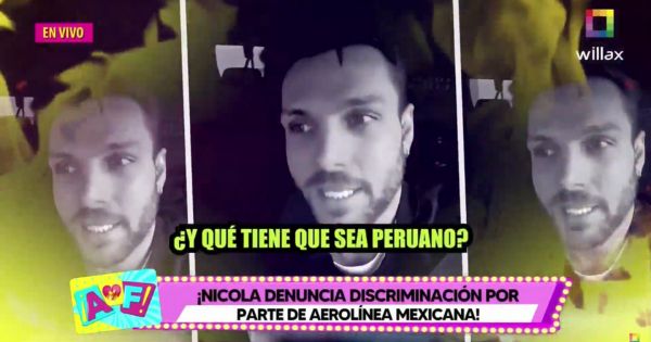 Portada: Nicola Porcella denuncia discriminación por parte de aerolínea mexicana: "¿Qué tiene que sea peruano?"